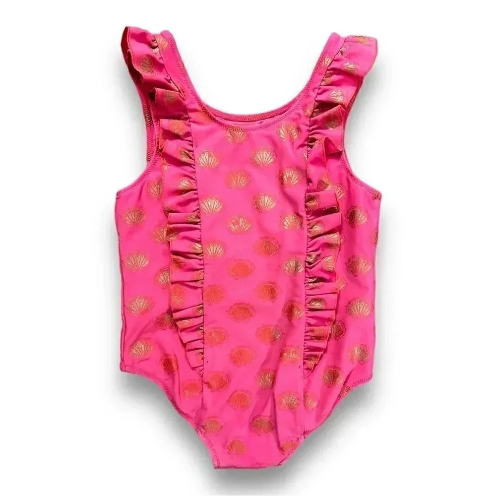 Egg Collective | Diana Coral and Gold One Piece Suit (4) 🐚